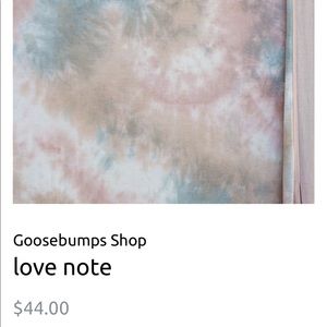 Goosebumps tie dye t-shirt blanket